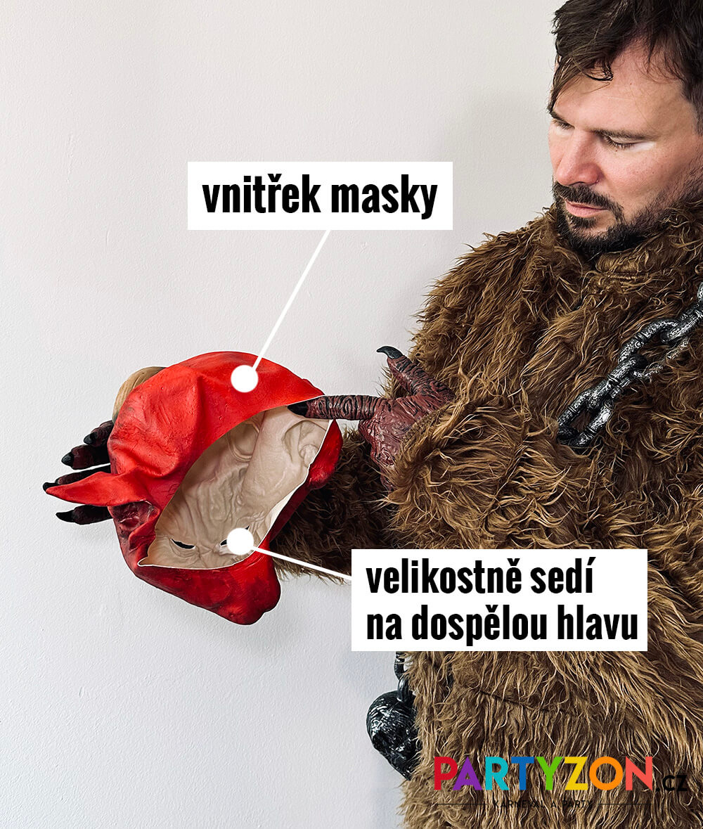 maska certa s velkymi rohy krampus-2